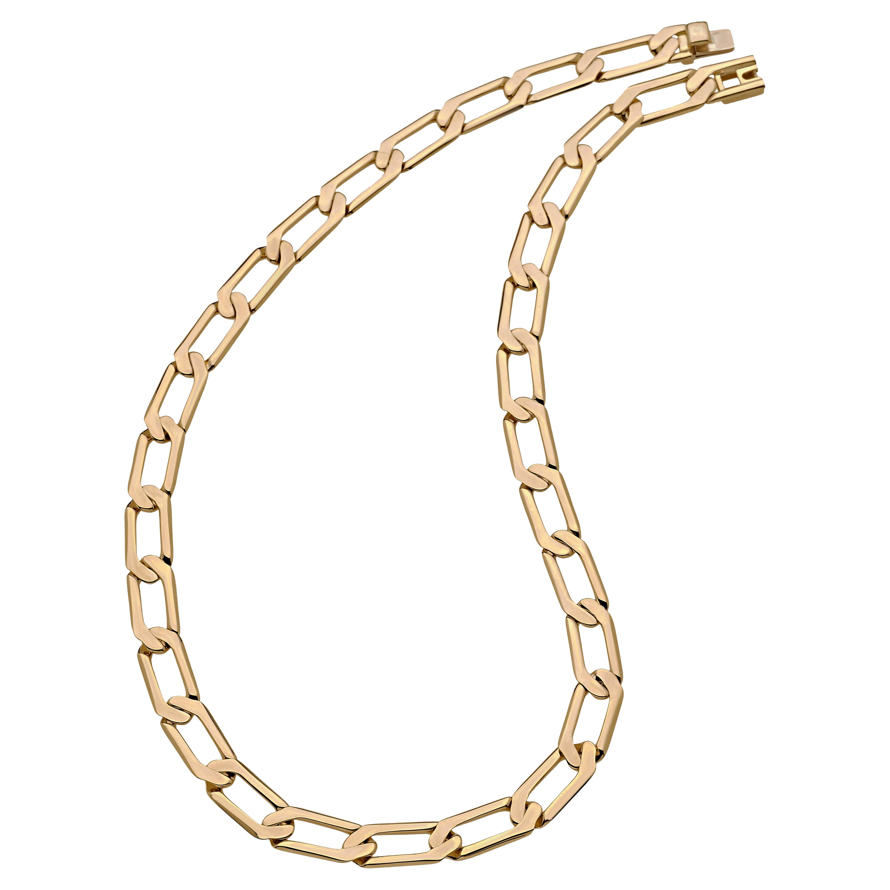 Prasi Handgefertigte Halskette aus 18 Karat Gelbgold