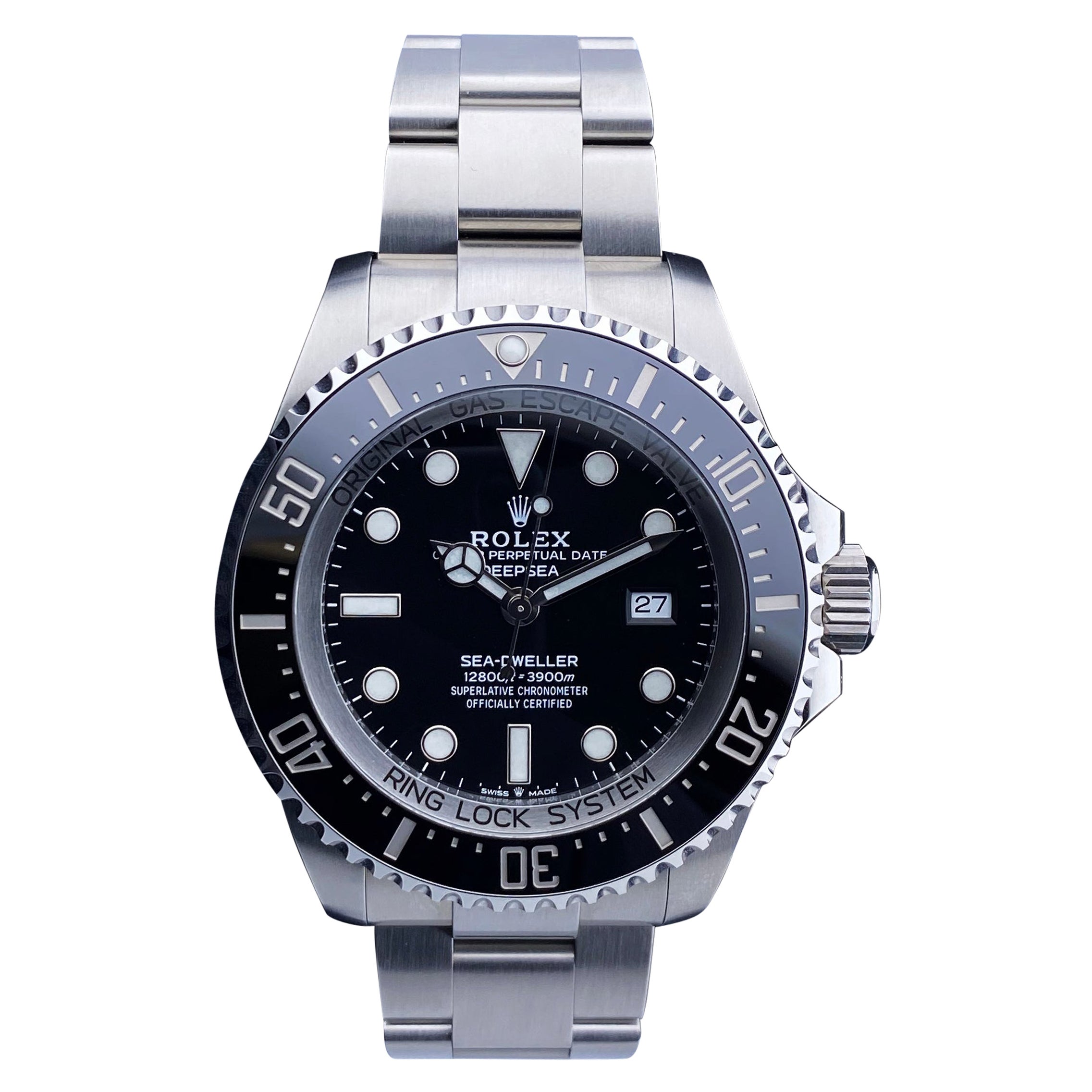 Rolex Oyster Deepsea 126660 Black Dial Mens Watch Box & Papers