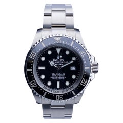 Used Rolex Oyster Deepsea 126660 Black Dial Mens Watch Box & Papers
