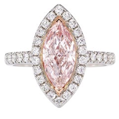 Emilio Jewelry GIA Certified 2.40 Carat Pink Diamond Ring