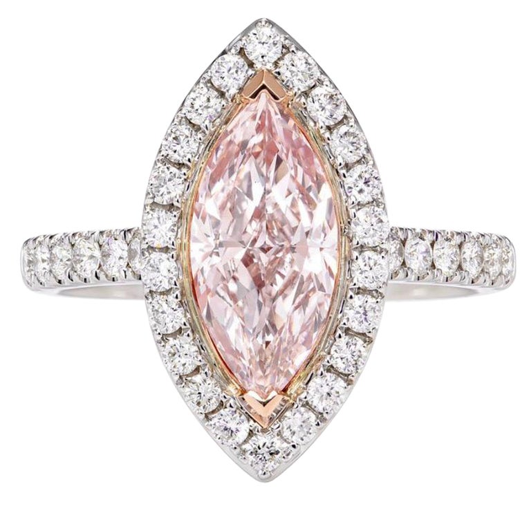 Emilio Jewelry GIA Certified 2.40 Carat Pink Diamond Ring For Sale at ...