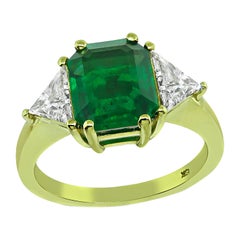 2.05ct Colombian Emerald 0.75ct Diamond Ring