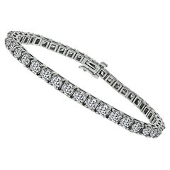 Bracelet tennis en diamants de 10,40 carats