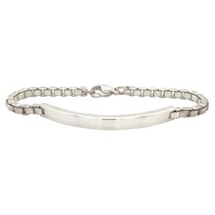 Tiffany & Co. Venezianische Glieder I.D. Herrenarmband Sterlingsilber