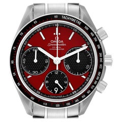 Omega Speedmaster Racing Herrenuhr mit rotem Zifferblatt 326.30.40.50.11.001 Boxkarte