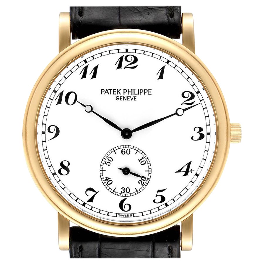 Patek Philippe Calatrava Officier Yellow Gold Mens Watch 5022