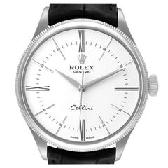 Rolex Cellini Time White Gold Automatic Mens Watch 50509 Box Card
