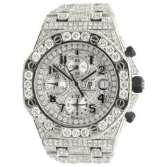 Audemars Piguet Stainless Steel Royal Oak Offshore with Custom Set Diamonds