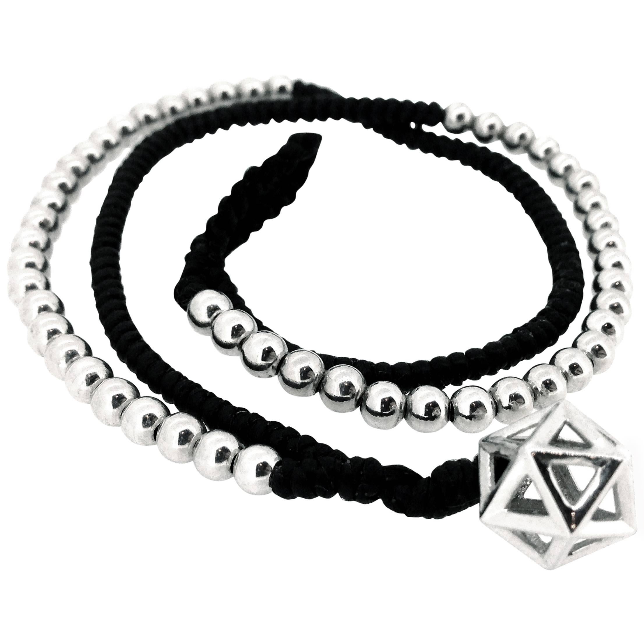 Bracelet portefeuille en argent Vera à cercles