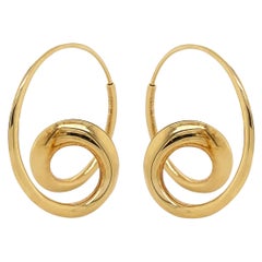 Michael Good Barock-Ohrringe aus 18 Karat Gelbgold mit gedrehten Creolen