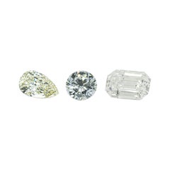 Ocean Diamonds, 3 Diamonds, Total Ct. 2.076, GIA/EGL Certified