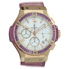 Hublot Rose Gold Purple Amethyst Big Bang Tutti Frutti Automatic Wristwatch