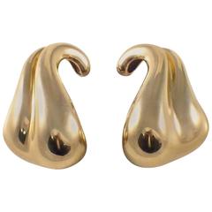 Vintage 1960s Georg Jensen Gold Earrings