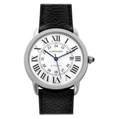 Cartier Ronde Solo Men's Automatic Steel Watch 821650TX, Excellent Cond