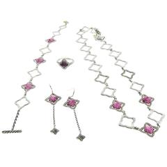 David Yurman Pink Tourmaline Set