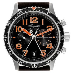 Breguet Type XXI Flyback LE Black Dial Titanium Mens Watch 3815TI Box Papers