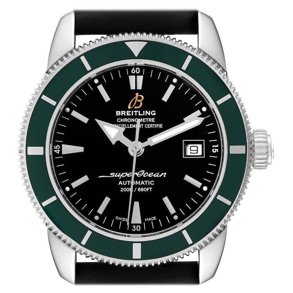 Breitling Superocean Heritage 42 Green Bezel Mens Watch A17321