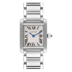 Cartier Tank Francaise Silver Dial Ladies Watch W51008Q3 Box Papers