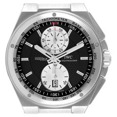 Orologio da uomo IWC Big Ingenieur Cronografo in acciaio con quadrante nero IW378401