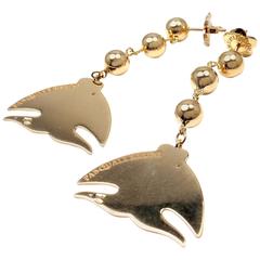 Pasquale Bruni Le Monde Diamond Gold Drop Fish Earrings 11