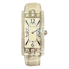 18K Harry Winston "Avenue" Mother of Pearl and 1.47 CTW Diamond Wristwatch