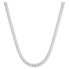 10 Carat Tennis Diamond Necklace 