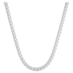 10 Carat Tennis Diamond Necklace