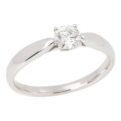 Tiffany & Co. Harmony Brilliant Cut 0.34ct Diamond Solitaire Ring 