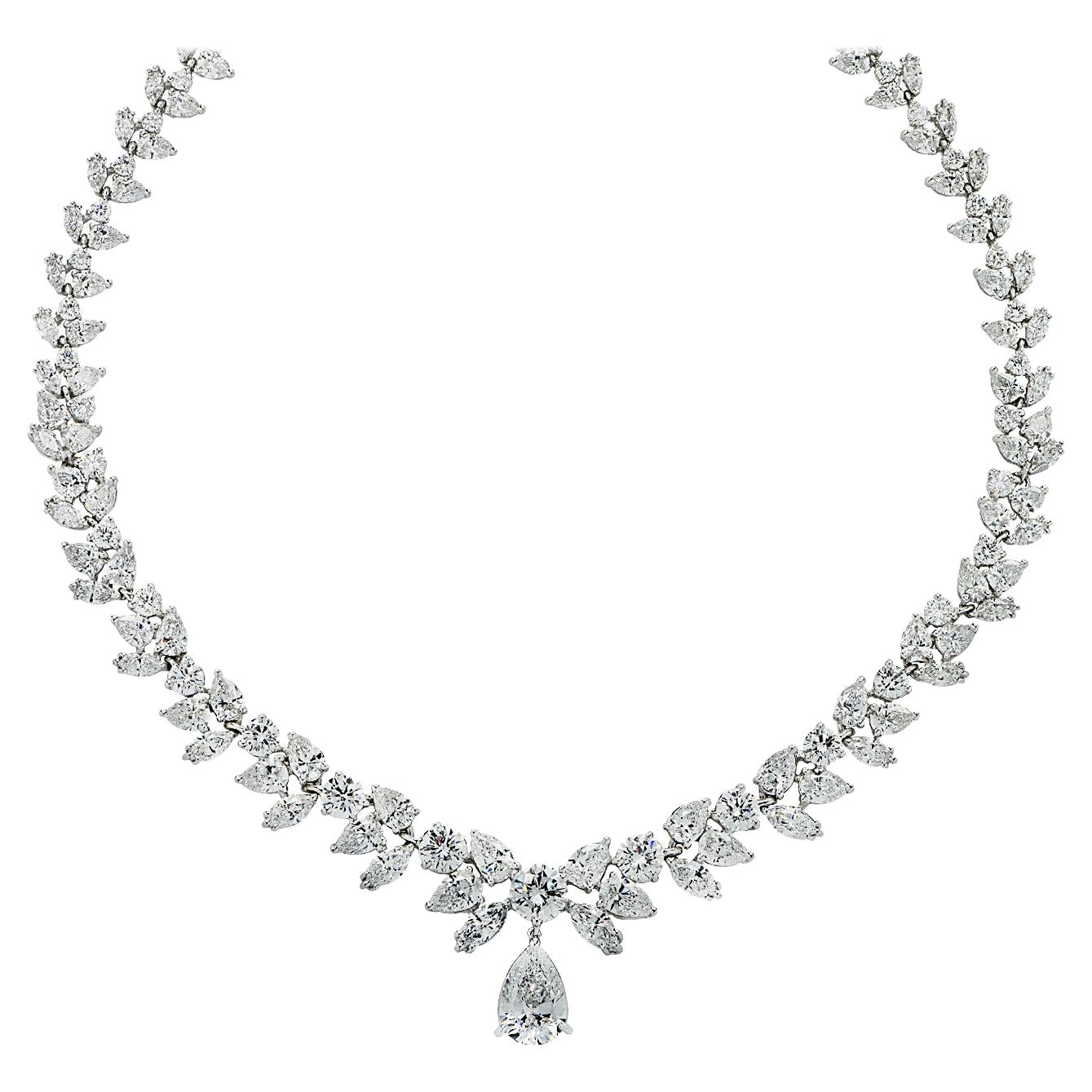 Vivid Diamonds 40.10 Carat Diamond Necklace 