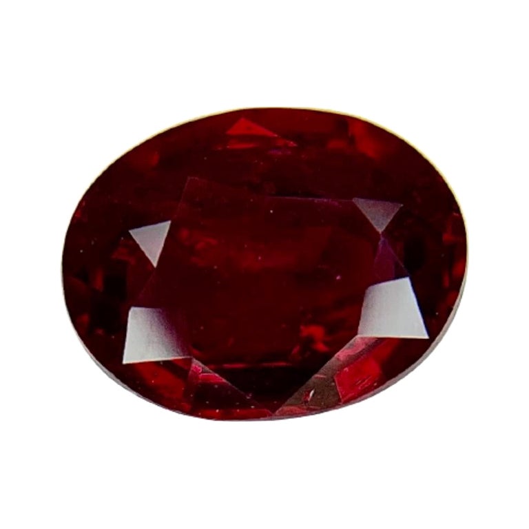 3.12Ct Oval No Heat Ruby For Sale