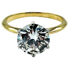 Tiffany & Co. 2.13 Carat Round Brilliant Diamond Six Prong Solitaire Ring