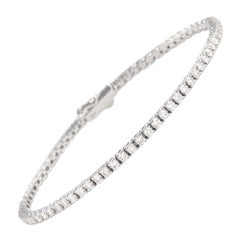 Alexander 2.32 Carat Diamond Tennis Bracelet 18 Karat White Gold