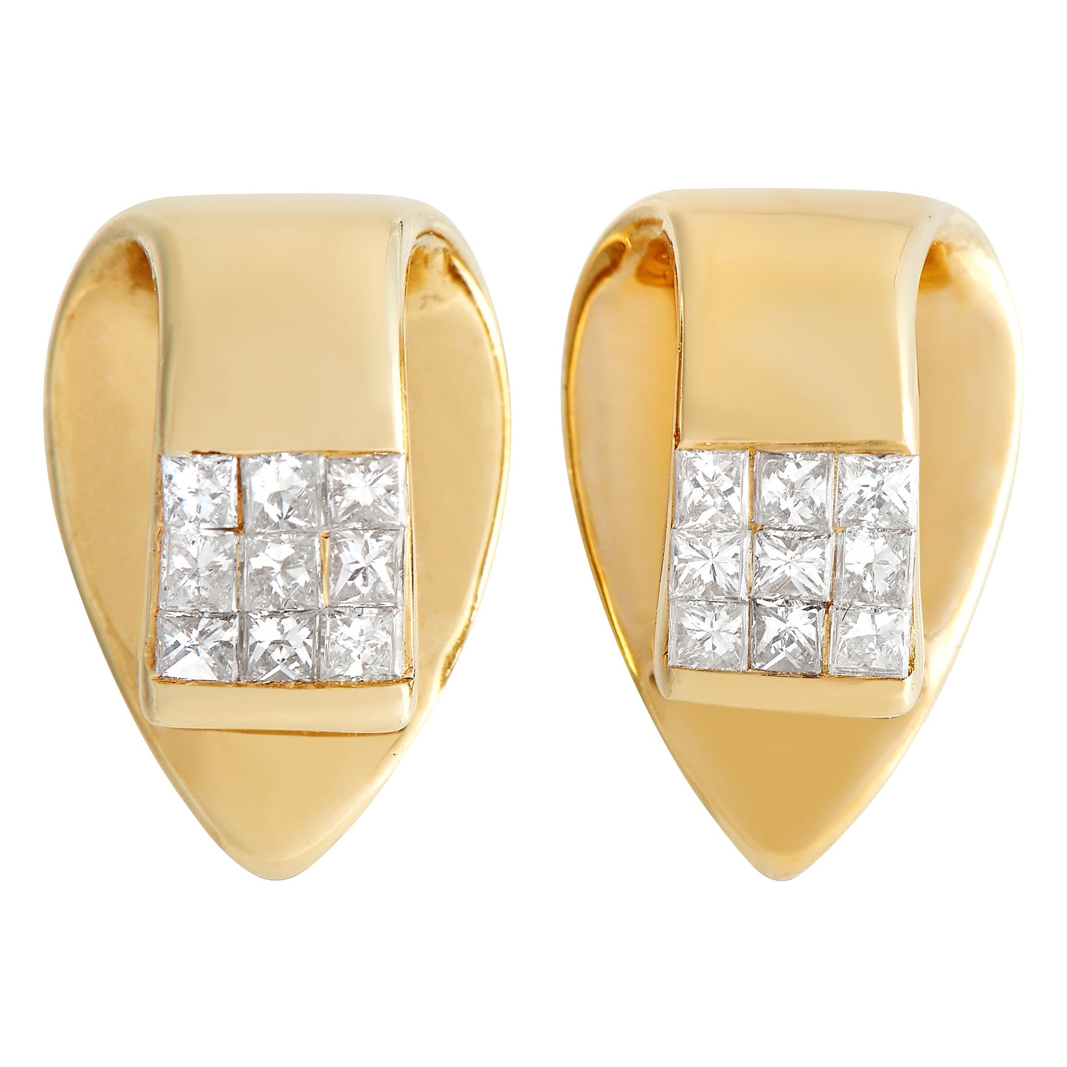 LB Exclusive 14 Karat Rose Gold 0.25 Carat Diamond Earrings For Sale at ...