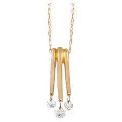 LB Exclusive 14K Yellow Gold 0.33 Ct Diamond Pendant Necklace
