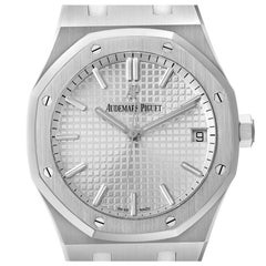 Audemars Piguet Royal Oak Silver Dial Steel Mens Watch 15500ST Unworn