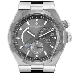Vacheron Constantin Overseas Dual Time Grey Dial Mens Watch 47450