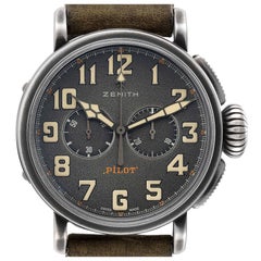 Zenith Heritage Pilot Type 20 Chronograph Mens Watch 11.2430.4069 Box Card