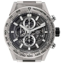 TAG Heuer Carrera Calibre Heuer 01 Skeleton Mens Watch CAR2A8A Box Card