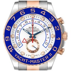 Rolex Yachtmaster II Rolesor EveRose Gold Steel Mens Watch 116681