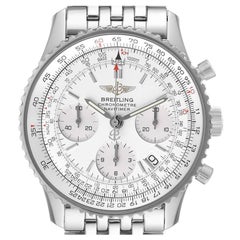 Breitling Navitimer Chronograph Silver Dial Steel Mens Watch A23322c