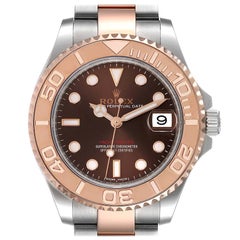 Rolex Yachtmaster Steel Rose Gold Mens Watch 268621