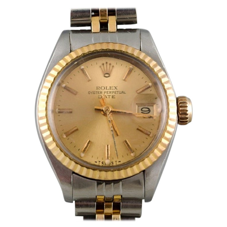 Rolex Oyster Lady Perpetual Gold Date. Ladies wristwatch, 1970s/80s