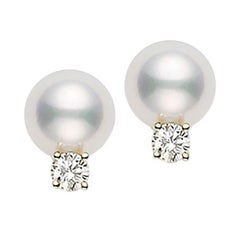 Mikimoto Akoya Cultured Pearl Stud Earrings PES752DK