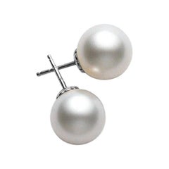 Orecchini Mikimoto con perno bianco dei mari del sud PES902NW