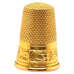 Antique French 18 Karat Yellow Gold Thimble