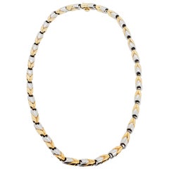Bulgari Necklace in 18k Yellow Gold and Sterling Silver