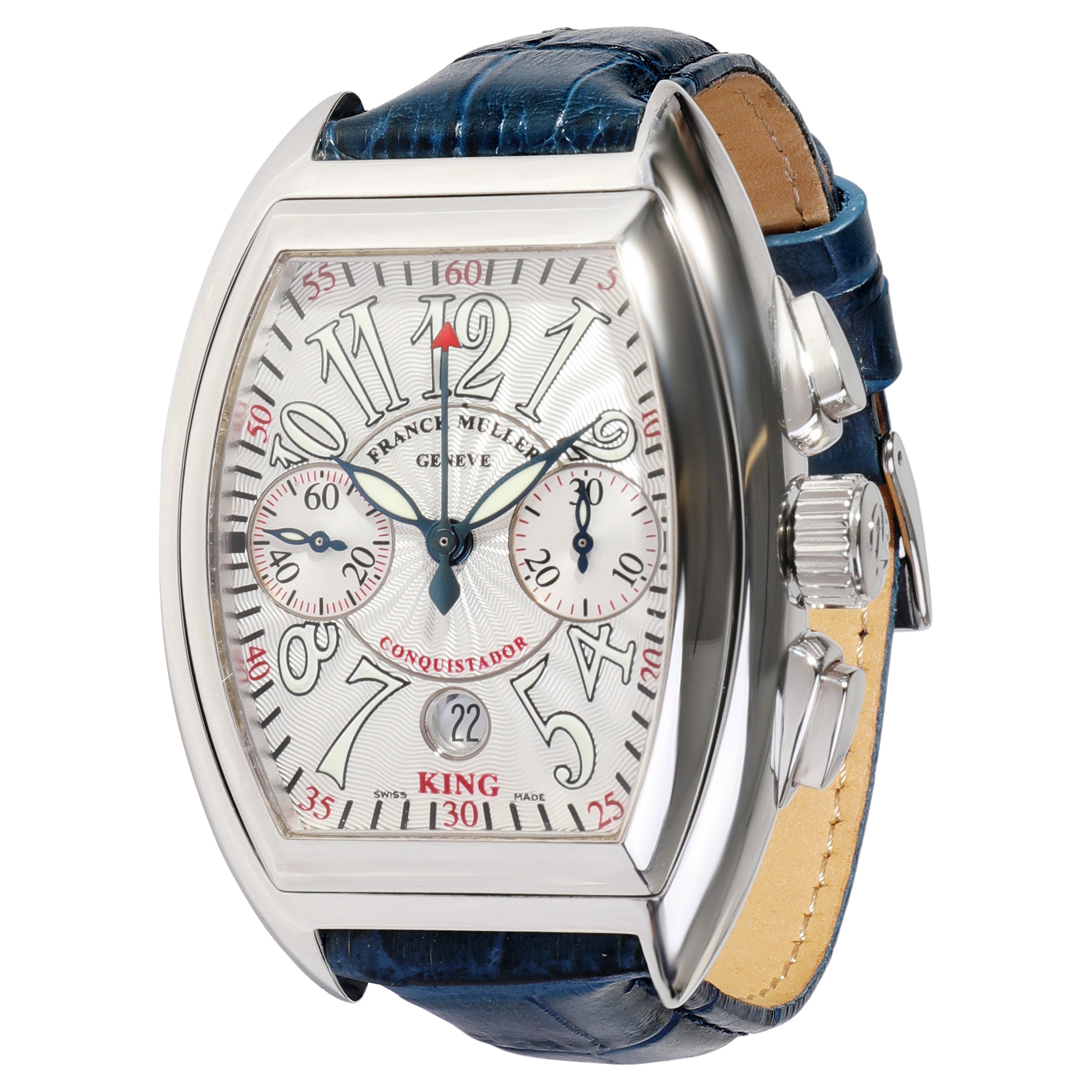 Franck Muller King Conquistador 8005 CC Men's Watch in Stainless Steel