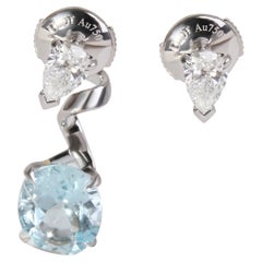 Dior Moyenne Joaillerie Diorama Diamond Drop Earrings in 18k White Gold 0.8 CTW