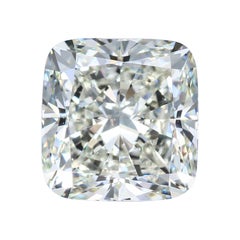 Alexander GIA Certified 5.10 Carat L VS1 Cushion Cut Diamond