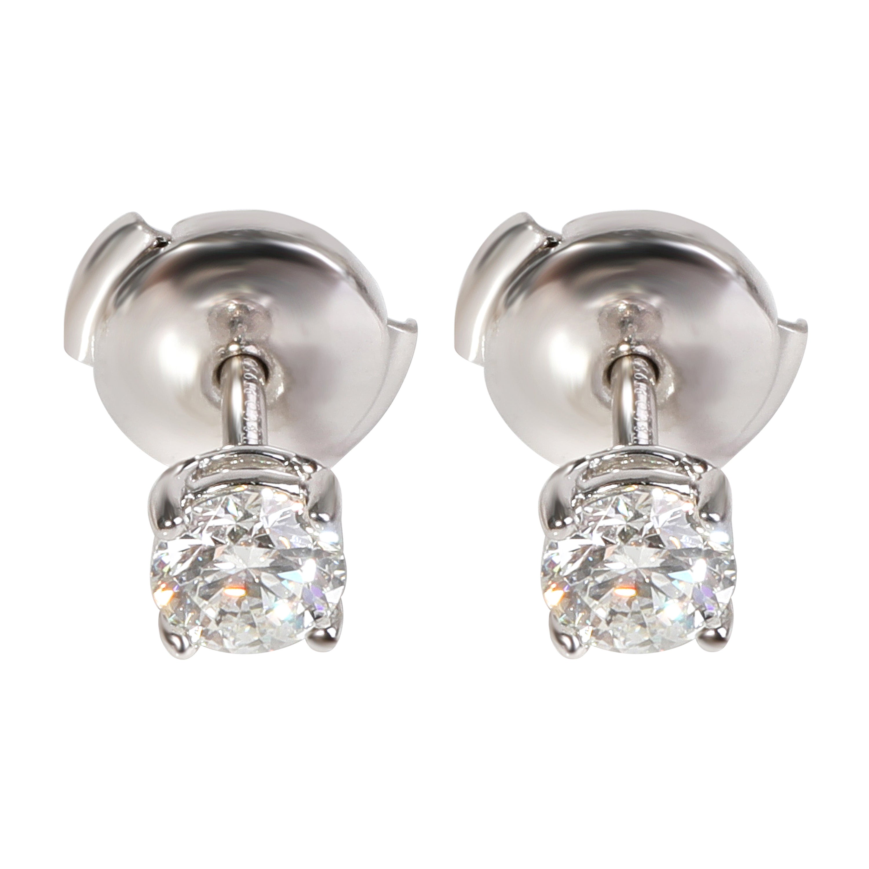 Tiffany & Co. Diamond Stud Earring in Platinum (H-IF) 0.62 CTW